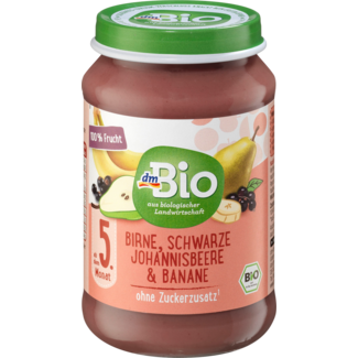 Dmbio dmBio Vruchten Peer-Zwarte Bes Met Banaan V.a. 5 Maanden