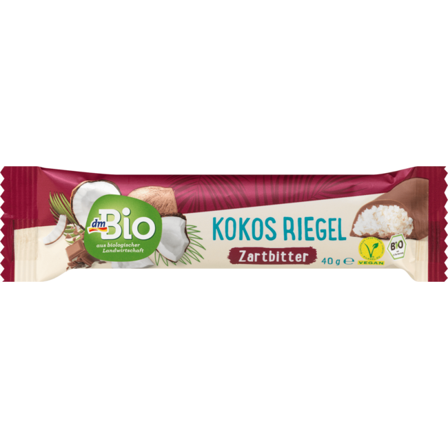 dmBio Pure Chocoladereep Kokos 40 g