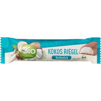 Dmbio dmBio Volle Melk Chocoladereep Kokos