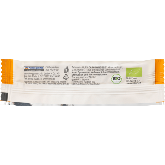 dmBio Krokante Reep Cashew 30 g