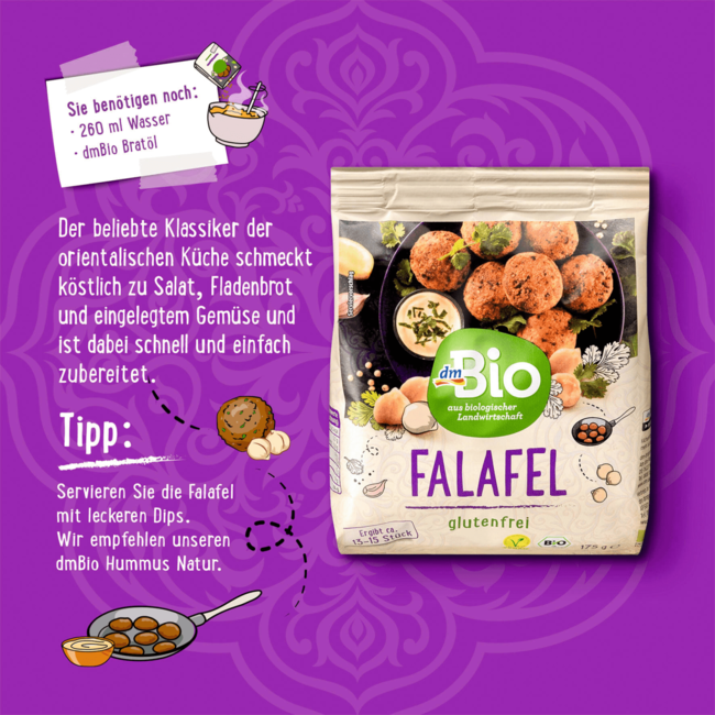 dmBio Glutenvrije Bakmix Falafel 175g