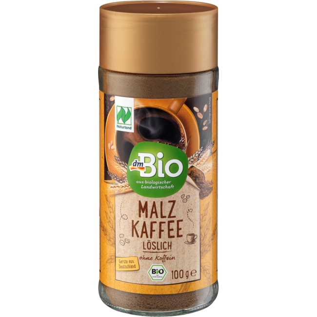 dmBio Oplosbare Gerst Koffie Cafeïnevrij 100g