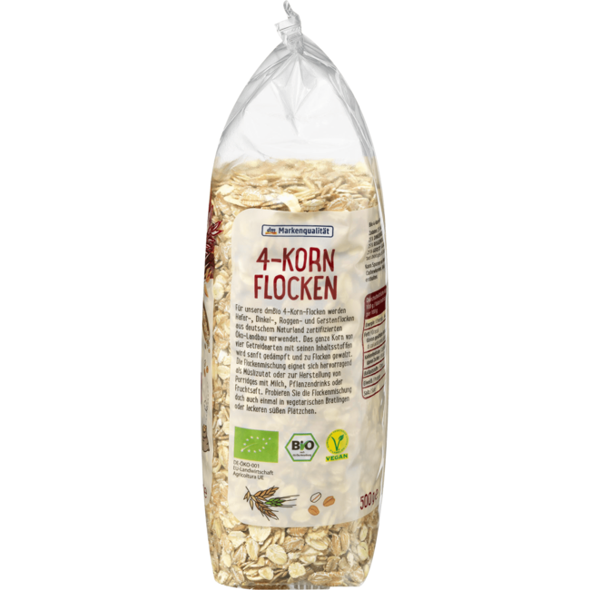 dmBio 4-Granen Vlokken 500 g