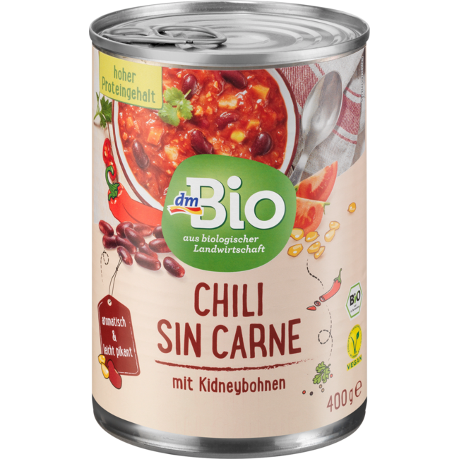 dmBio Chili Sin Carne Stoofpot Met Kidneybonen 400 g
