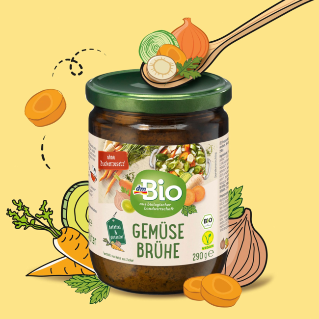 dmBio Glutenvrije Groentenbouillon Potje 290g