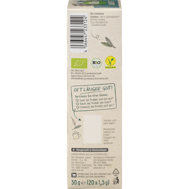 dmBio dmBio Saliethee 20 Zakjes 30 g