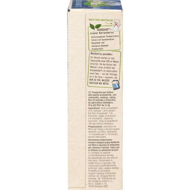 dmBio Kruidenthee Goedenavond (20 Zakjes) 30 g