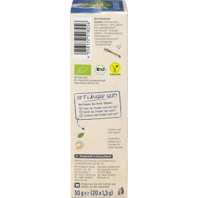 dmBio Kruidenthee Goedenavond (20 Zakjes) 30 g