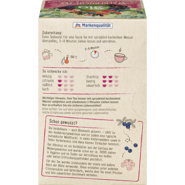 dmBio Fruitthee Bosfruit (20 Zakjes) 50 g