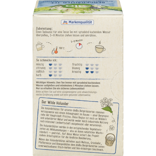 dmBio Bergkruidenthee (20 Zakjes) 35 g