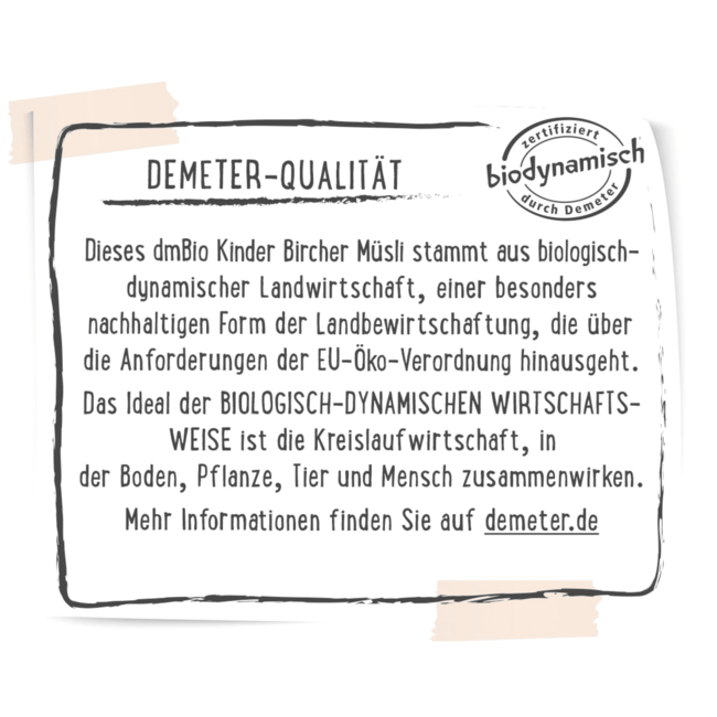 dmBio KinderBircher Muesli Vanaf 1 Jaar 250g