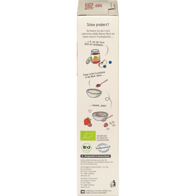 dmBio Kindermuesli Bessen Vanaf 1 Jaar 250 g