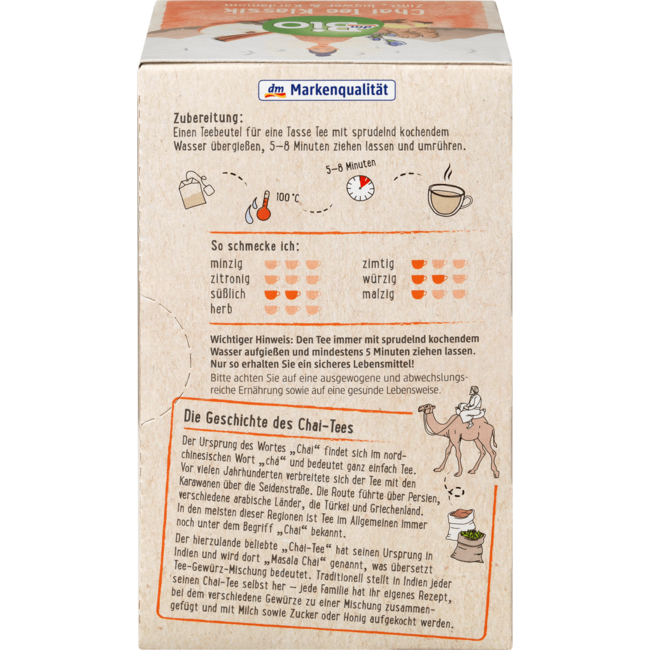 dmBio Kruidenthee Chai Thee Klassiek (20 Zakjes) 40 g