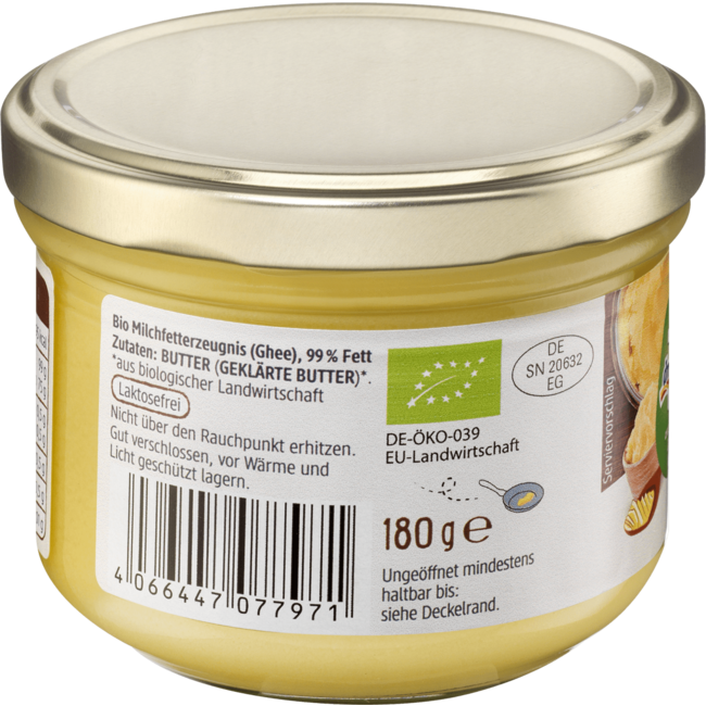 dmBio Ghee Geklaarde Boter 180 g