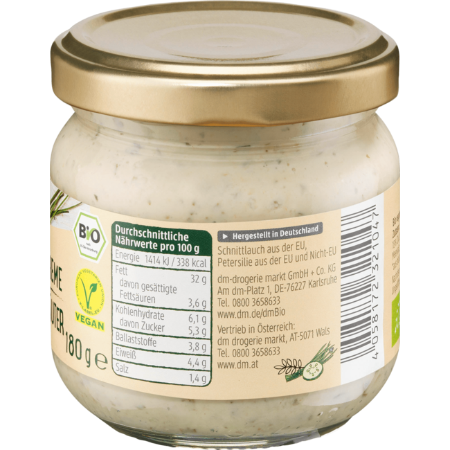 dmBio Vegan Tuinkruidenspread 180 g