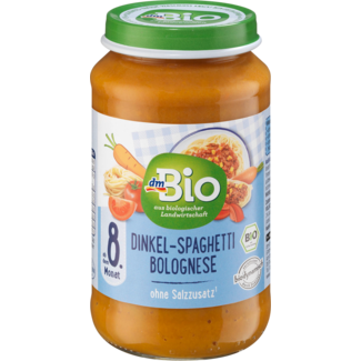 Dmbio dmBio Menu Spelt Spaghetti Bolognese V.a. 8 Maanden