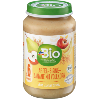 Dmbio dmBio Fruit & Granen Appel-Peer-Banaan Met Volkoren V.a. 6 Maanden