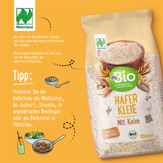 dmBio Haverzemelen Met Kiem 500 g