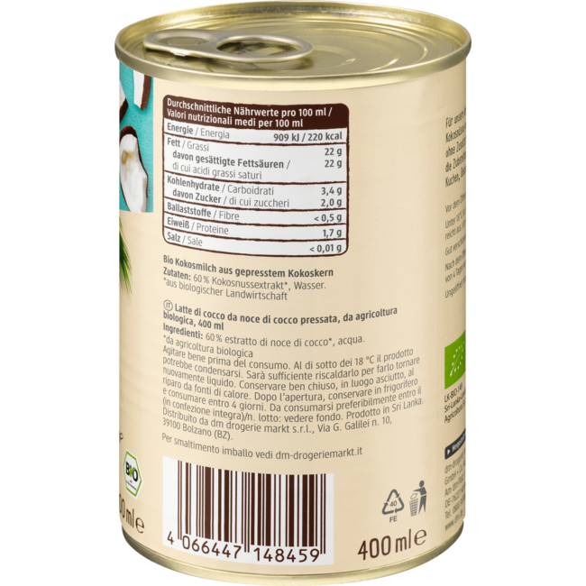 dmBio Kokosmelk 400 ml