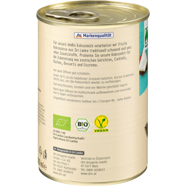 dmBio Kokosmelk 400 ml