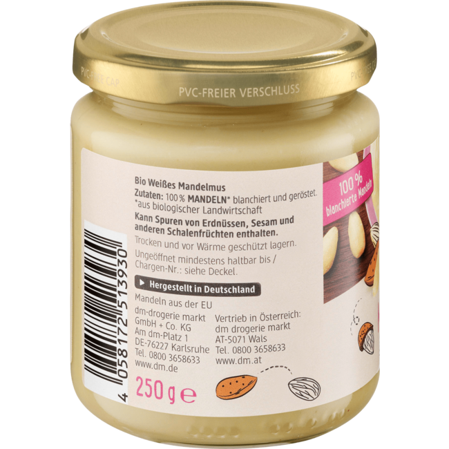 dmBio Amandelpasta Wit 250 g