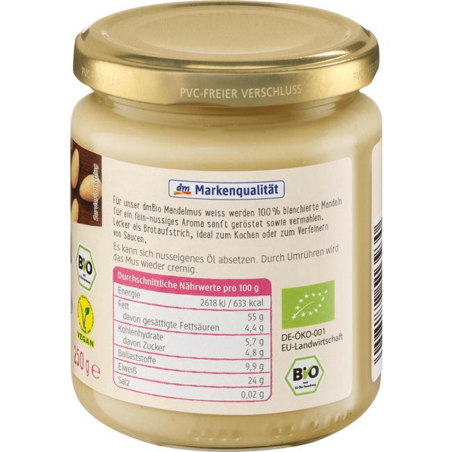dmBio Amandelpasta Wit 250 g