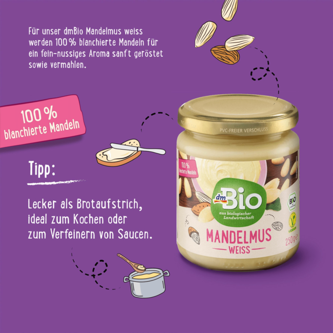 dmBio Amandelpasta Wit 250 g