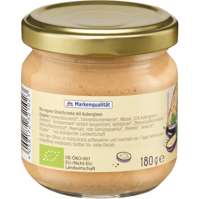 dmBio Auberginespread 180 g