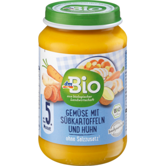 Dmbio dmBio Menu Groenten Met Zoete Aardappelen En Kip V.a. 5 Maanden