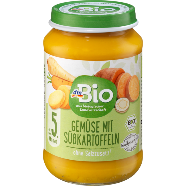 dmBio Groenten Met Zoete Aardappelen Vanaf 5 Maanden 190 g