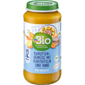 Dmbio dmBio Menu Wortelen Met Zoete Aardappelen En Rund V.a. 8 Maanden