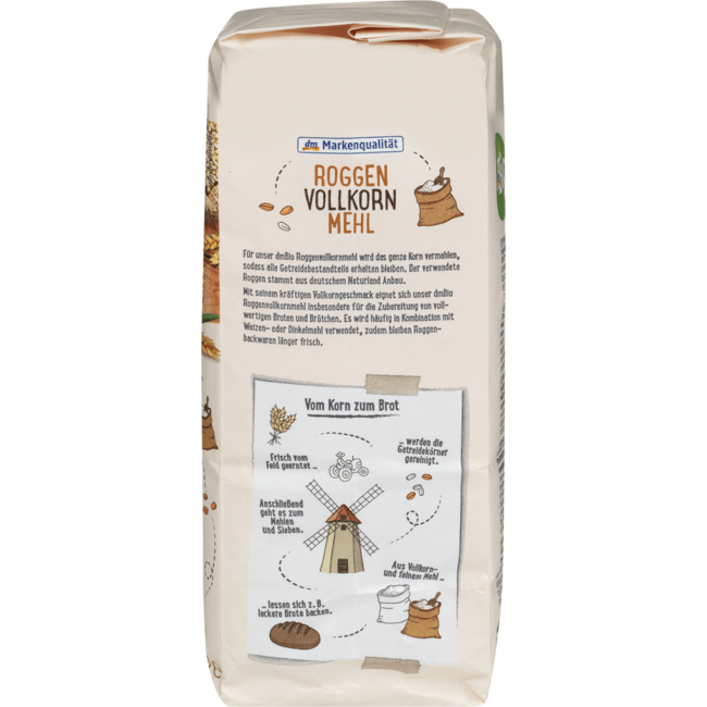 dmBio Roggemeel Volkoren 1000 g