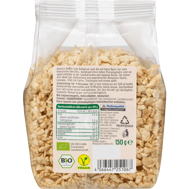 dmBio Soja Schnetzel Extra Fijn 150 g