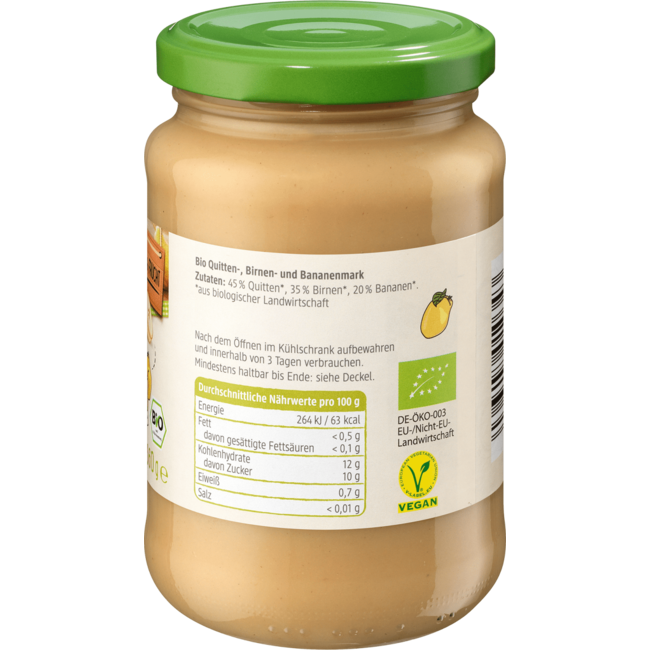 dmBio Kweepeer-Peer & Bananenmoes 360 g