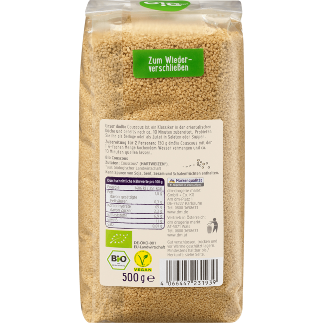 dmBio Couscous 500 g