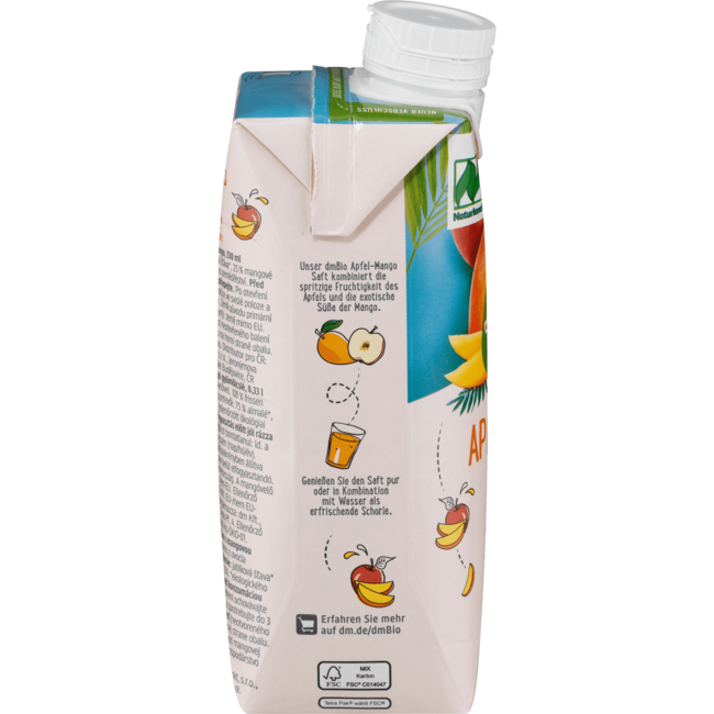 dmBio Direct Sap Appel-Mango Met Mangopuree 330ml