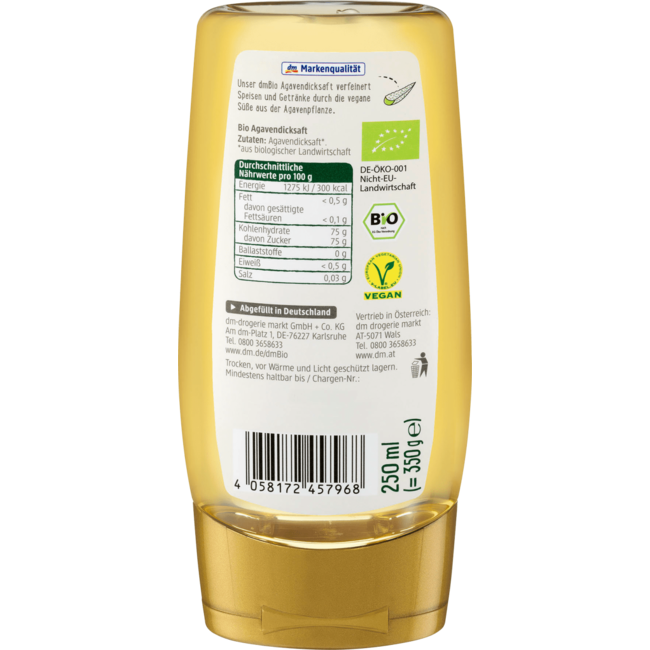 dmBio Agavesiroop 250 ml