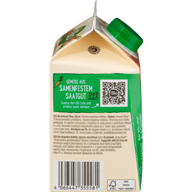 dmBio Direct Sap Wortelsap 500 ml