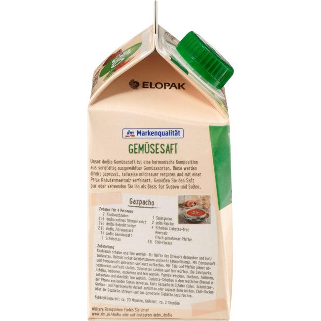 dmBio Direct Sap Groentensap Verfijnd Met Kruidenzeezout 500 ml