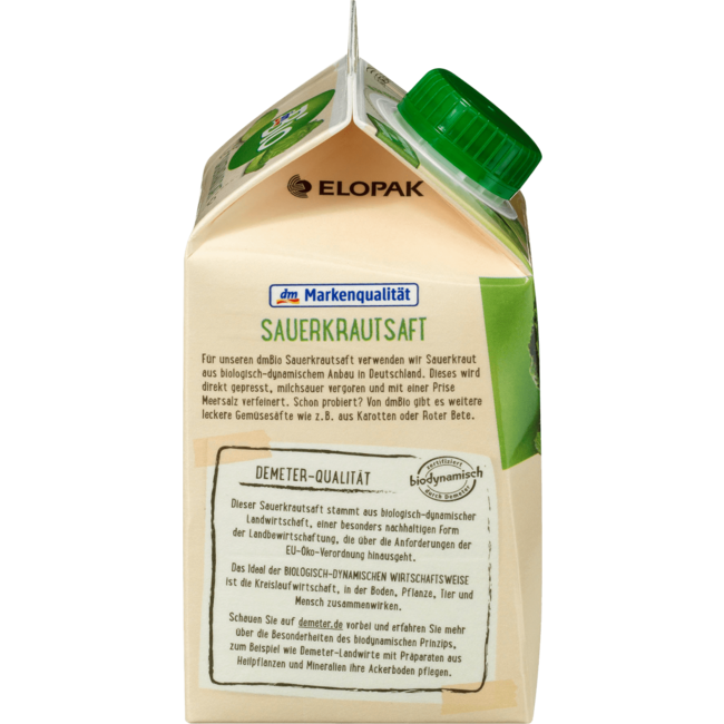 dmBio Direct Sap Zuurkoolsap Verfijnd Met Zeezout 500 ml