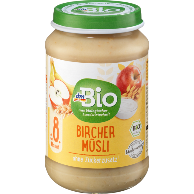 dmBio Fruit & Granen Bircher Muesli Vanaf 8 Maanden 190 g