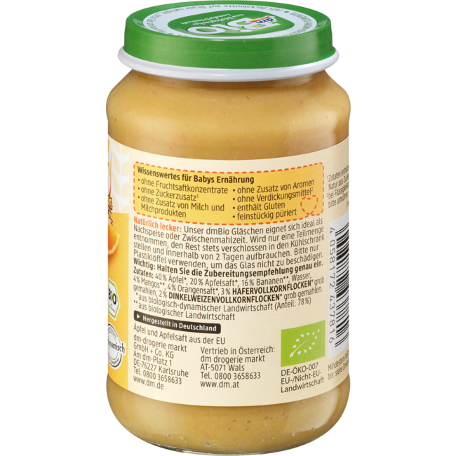 dmBio Fruit & Granen Fruit Allerlei Met Volkoren V.a. 6 Maanden 190 g