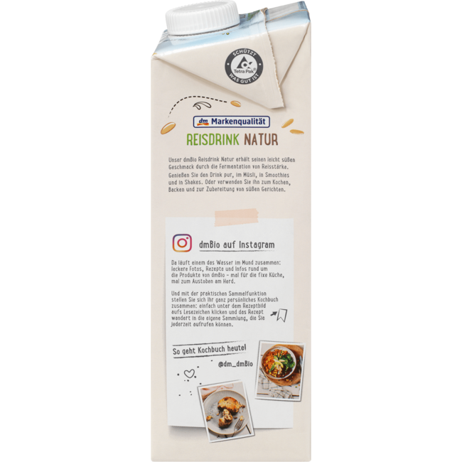 dmBio Rijstdrink Naturel 1 l