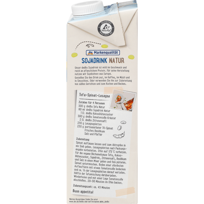 dmBio Sojadrink Naturel 1L