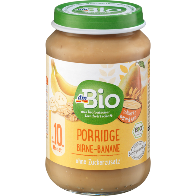 dmBio Pap Peer-Banaan Vanaf 10 Maanden 190 g