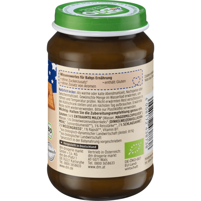 dmBio Avond Melkpap Speltkoekjes 190 g