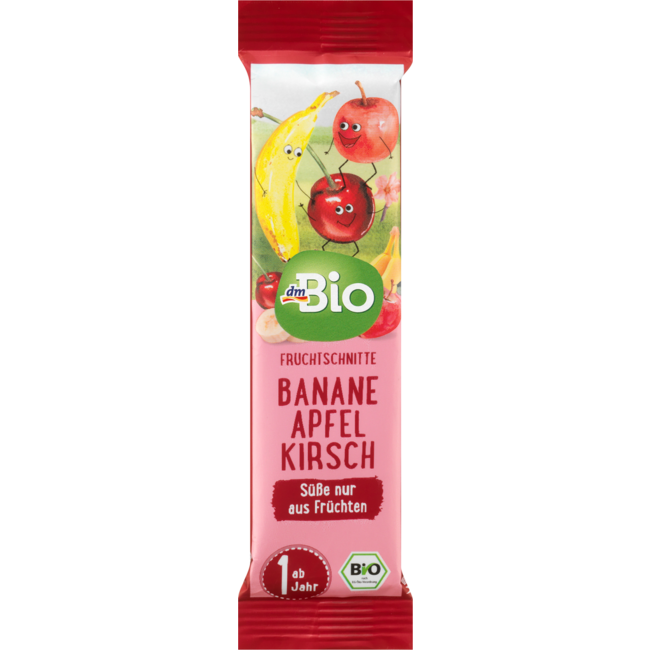 dmBio Fruitreep Banaan Appel Kers Vanaf 1 Jaar 25 g