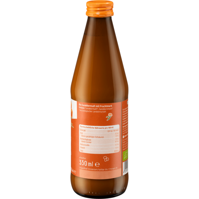 dmBio 100% Moedersap Duindoornsap Natuur Troebel 330 ml