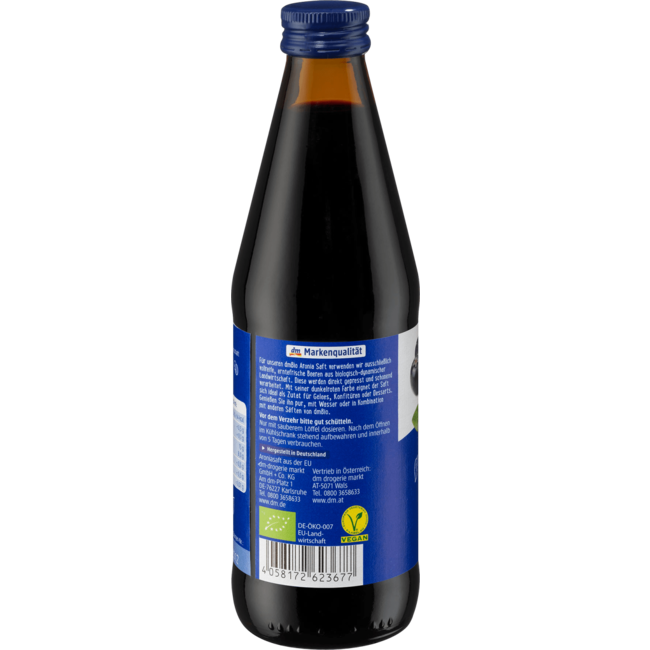 dmBio 100% Moedersap Aroniasap 330 ml