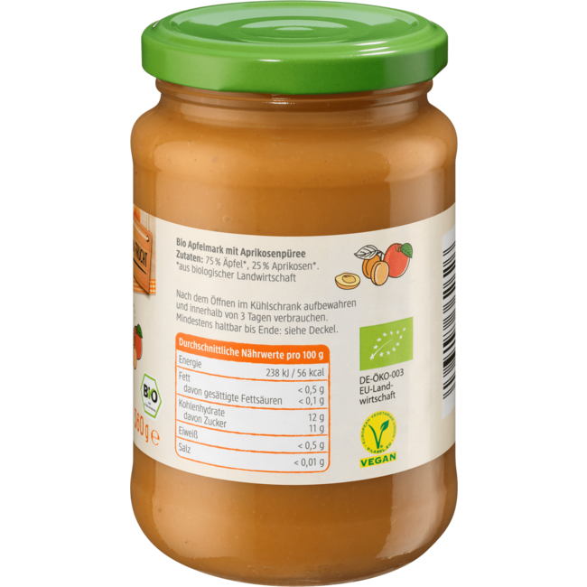 dmBio Appelmoes Met Abrikoos 360 g